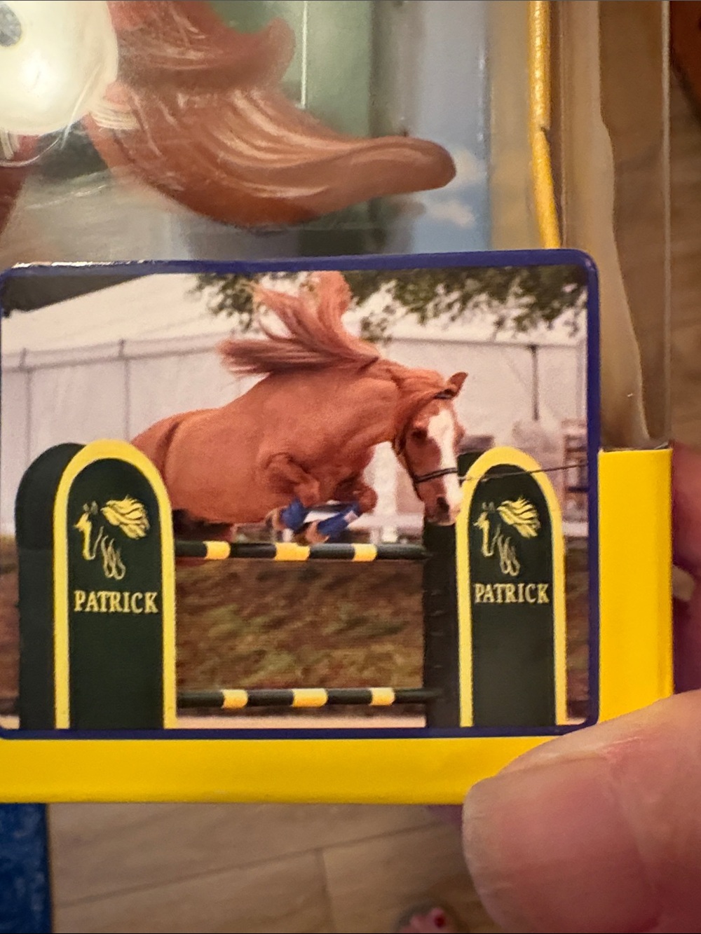 Breyer Patrick Chestnut Model Horse with Green Fence Accent - Picture 3 of 7